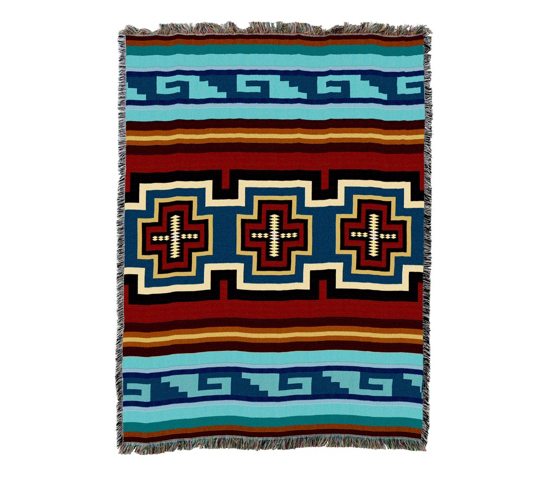 Sarkoy - Turquoise - Southwest Native American Inspired Tribal Camp ...