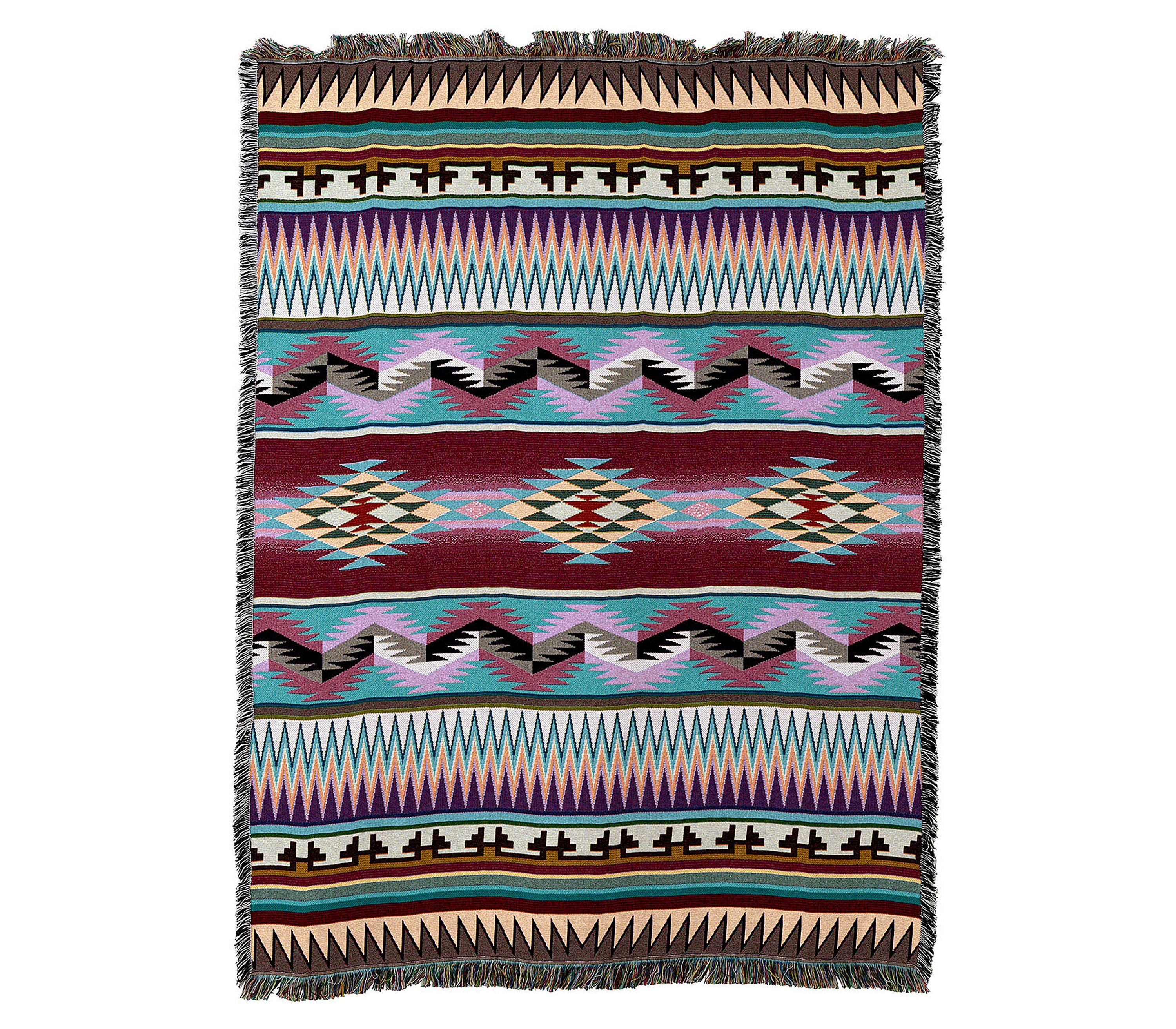Desert Stripe Southwest Woven Tapestry Blanket Native Etsy