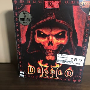 Diablo ll 2 Two PC CD-ROM Vintage Computer Game Blizzard Entertainment Rated Mature Gamer 18 Collectible image 1