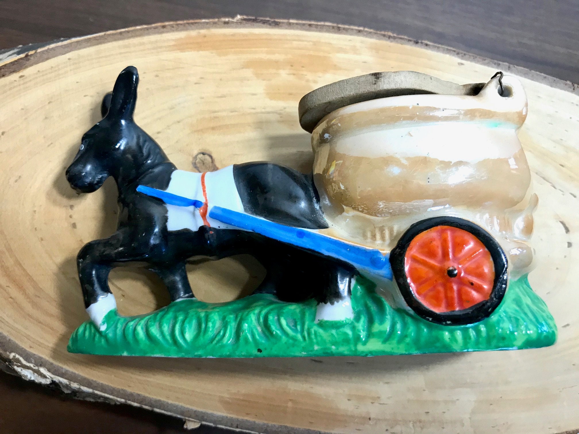 Hinode 1950s Made in Japan Mid-Century Donkey Mule Cart
