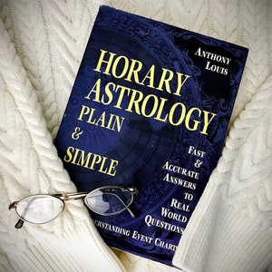 Première édition Horary Astrology Plain & Simple Anthony Louis 1998 Event Charts Réponses aux questions du monde réel Zodiac Horoscope vintage