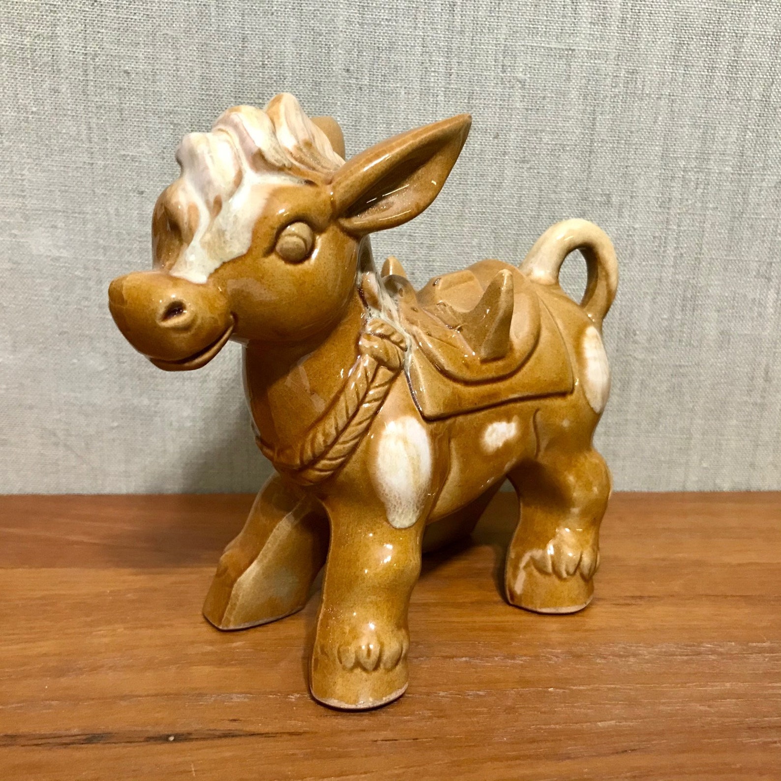 Glazed Ceramic Donkey Made in Japan Vintage Cruet Salt Pepper Etsy
