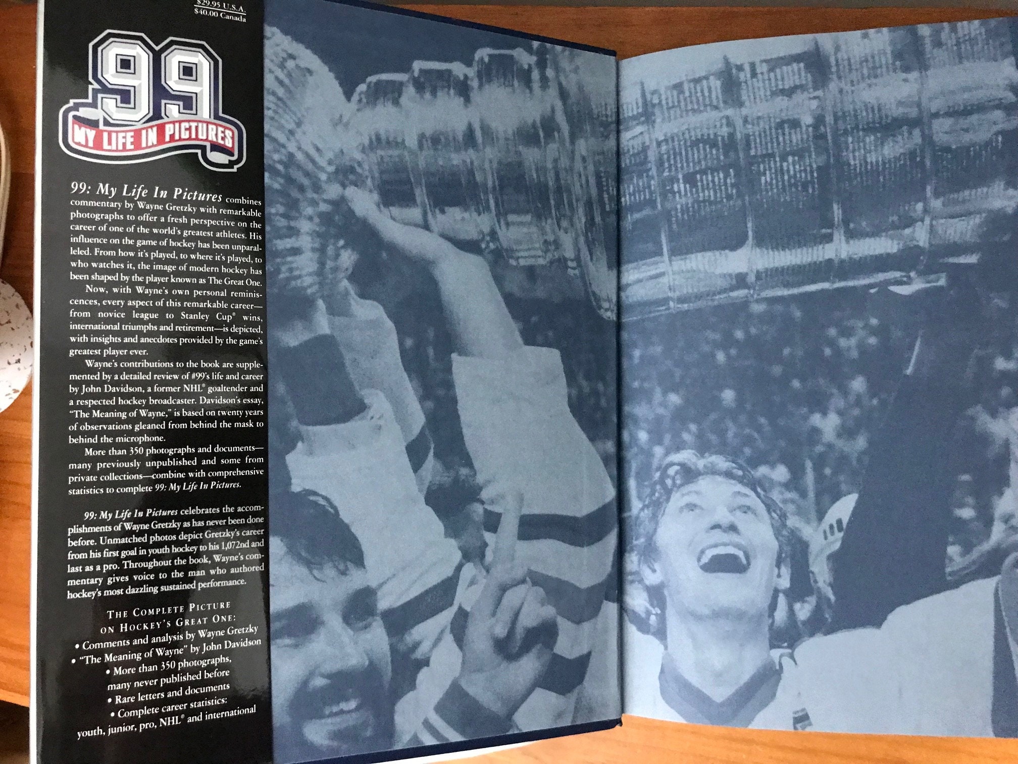 First Edition Wayne Gretzky 99 My Life in Pictures NHL -  Sweden