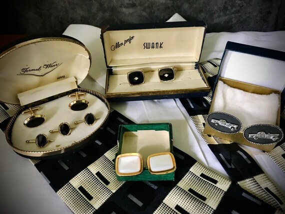 Assorted Lot of Cufflinks Tuxedo Cufflink and But… - image 1