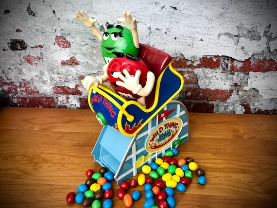 1990s M&m's M and M Candy Dispenser Collectible Wild Thing Roller