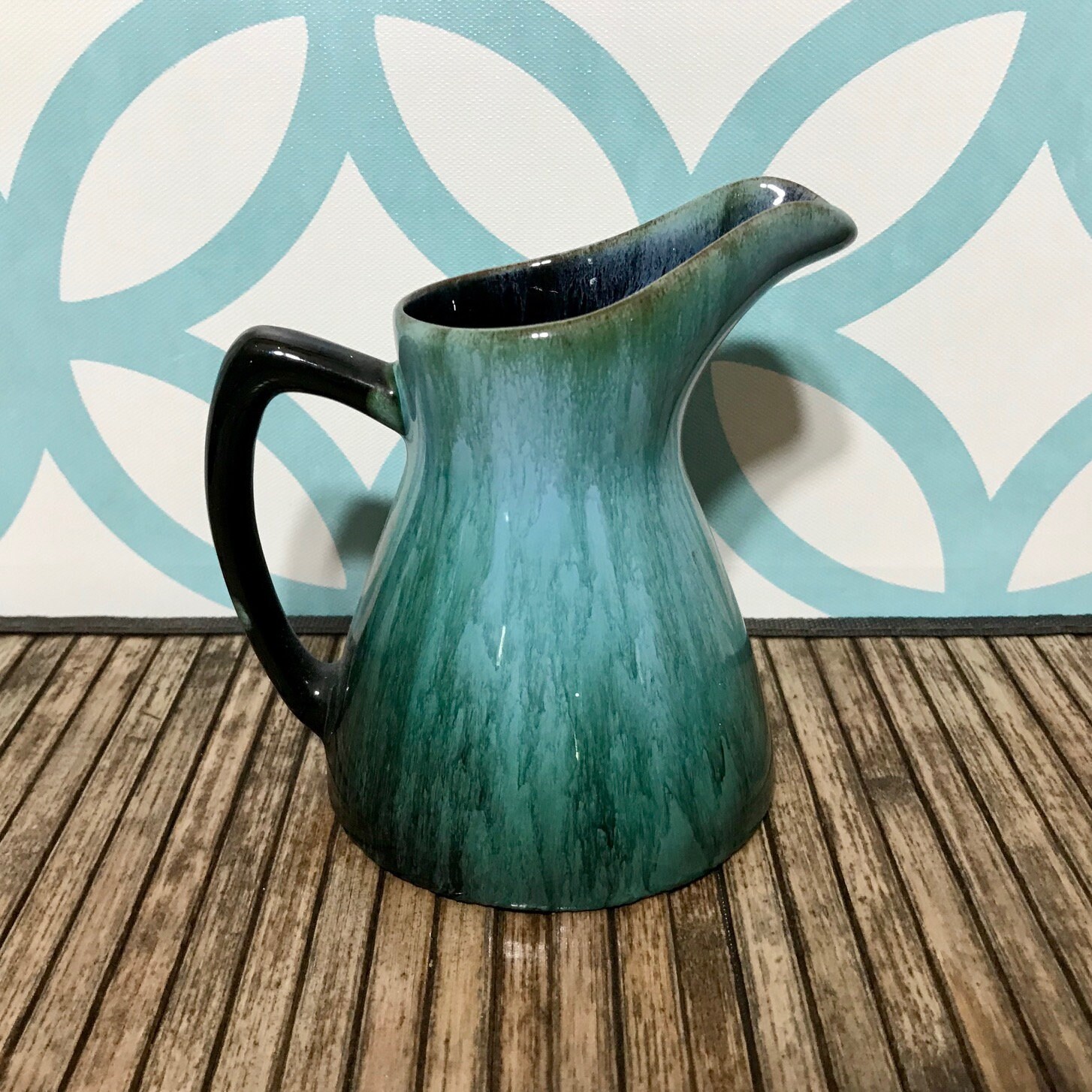 Blue Mountain Pottery BMP Creamer Jug Syrup Jar Drip Gla Glaze Etsy