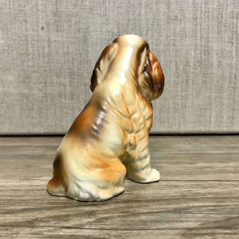 Ceramic Spaniel Figurine Bicolor Bicolour No Markings Etsy Canada