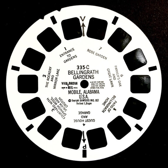 Bellingrath Gardens Mobile Alabama 3d View-Master 3 Reel Packet