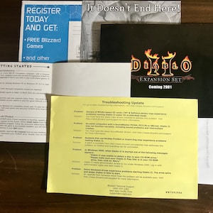 Diablo ll 2 Two PC CD-ROM Vintage Computer Game Blizzard Entertainment Rated Mature Gamer 18 Collectible image 5