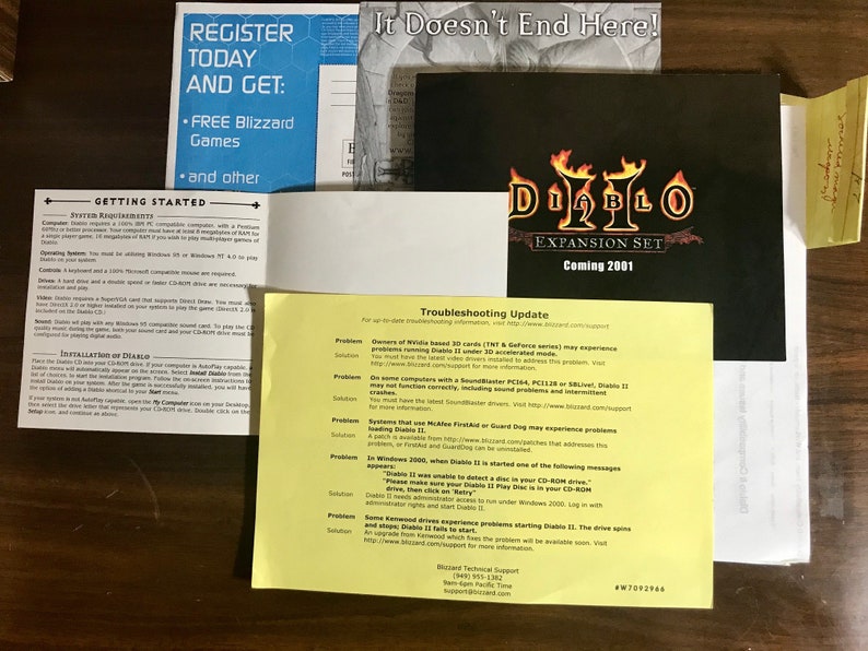 Diablo ll 2 Two PC CD-ROM Vintage Computer Game Blizzard Entertainment Rated Mature Gamer 18 Collectible image 5