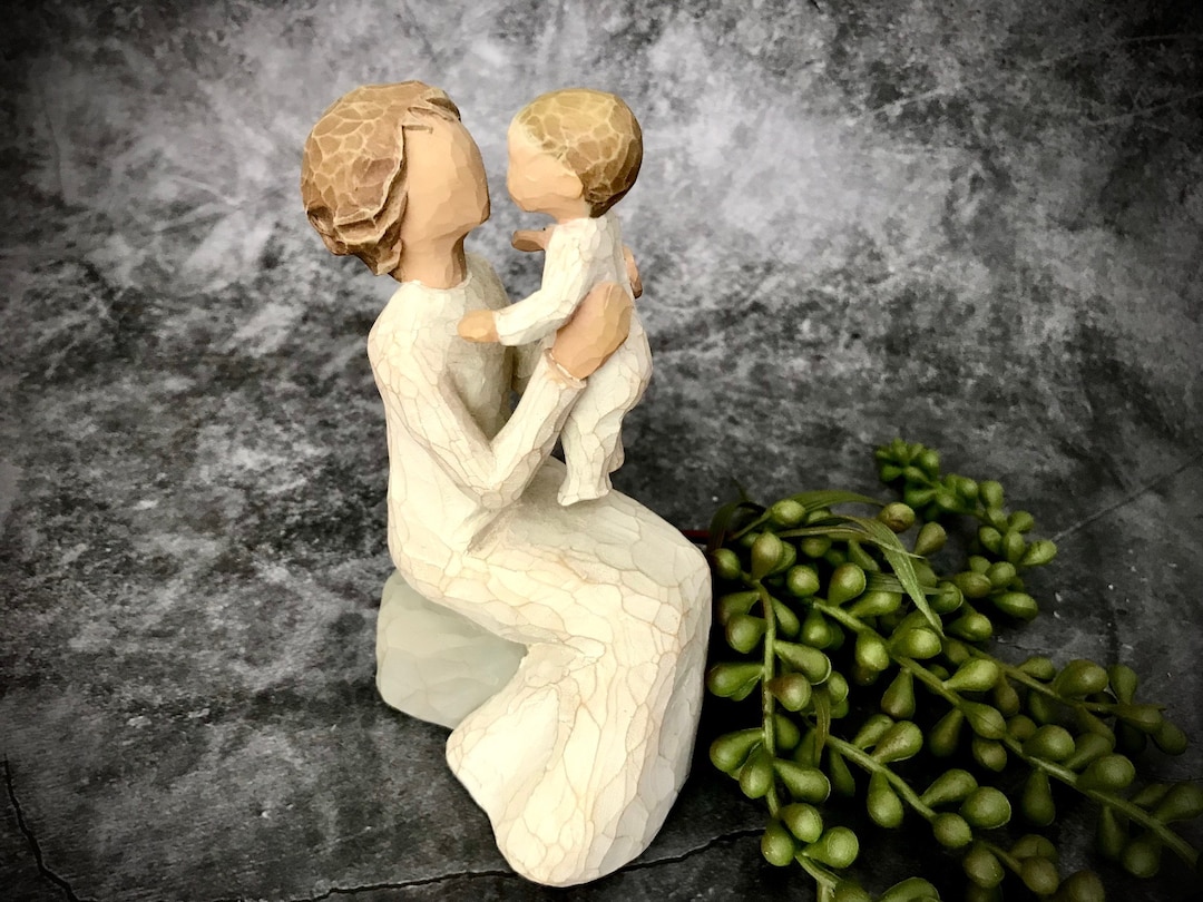 Willow Tree Grandmother Figurine Grandparent Grandchild Vintage 2001