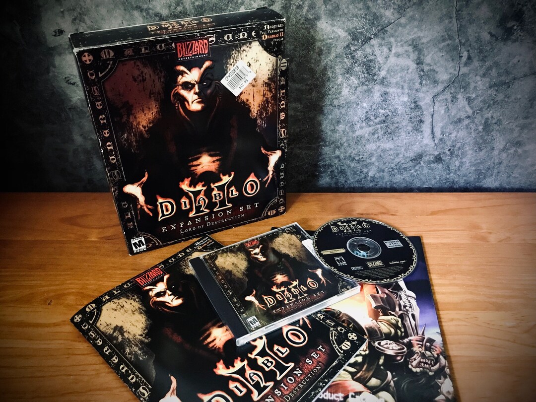 Diablo II Expansion Set Lord of Destruction Blizzard Entertainment 2001 Mature Original Box CD