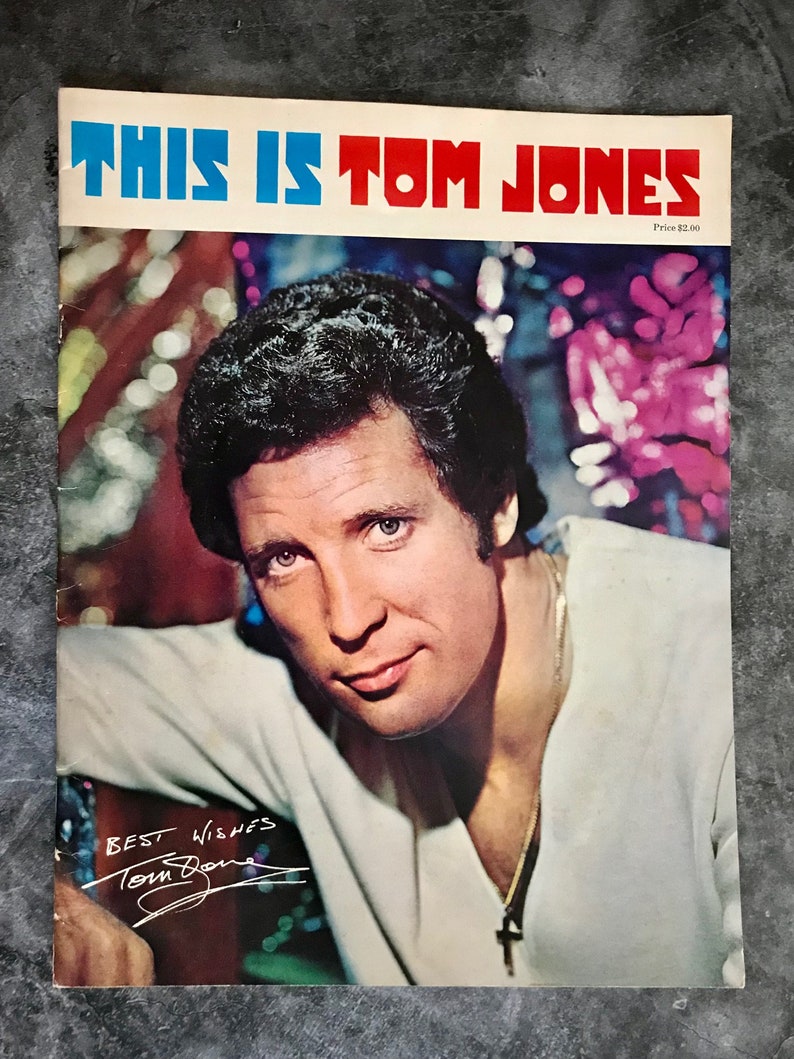 1970 This is Tom Jones Concert Tour Program Programme Welsh Etsy