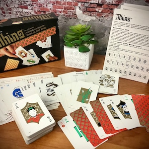 Mhing Spear's Games 1980s Classic Card Game Based on Mah Jongg Jong Sequence 10 + Up Complete 2 to 6 Players Vintage Made in England Suntex