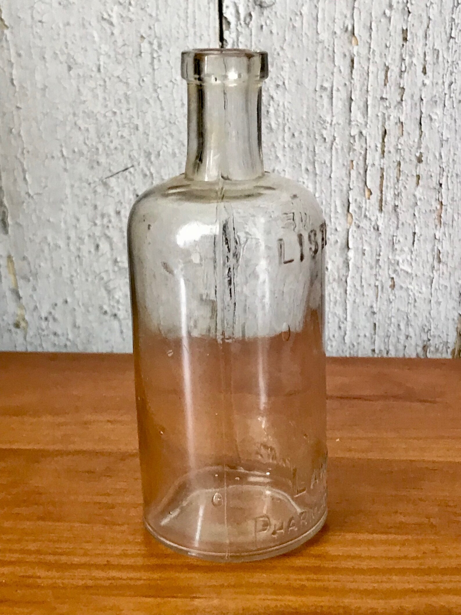 Antique Vintage Glass Listerine Bottle Lambert Pharmacal Etsy