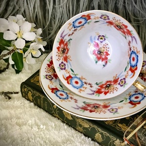Bavaria Schumann Teacup and Saucer Set Tea Cup China Flowers Floral ...