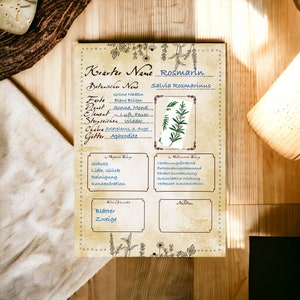 Witch Herb Collection Fill Out Template