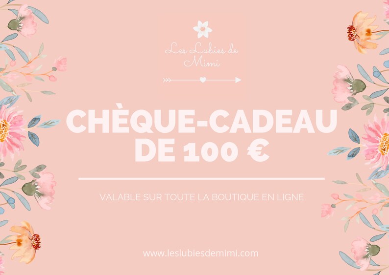 Chèque cadeau 100euros image 1