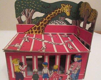 Rare Book-A-Toy Pop Up Book, Let's Look, Originated By Kurt M. Plowitz, Copyright 1946, USA