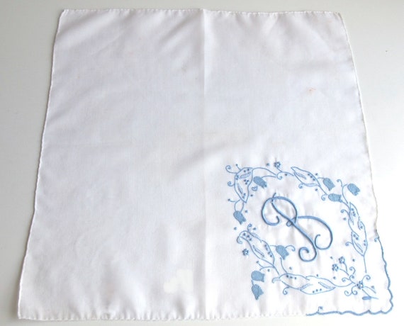 Vintage Madeira Monogram B Handkerchief - image 6