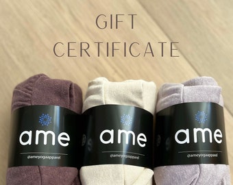 Gift Certificate - one pair of Ame Yoga Shorts