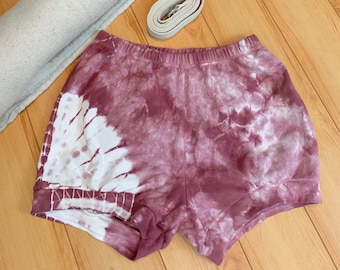 Tie Dye Iyengar Yoga Shorts - Women's + Men's, Pune Style yoga bloomers - Dune Spiral