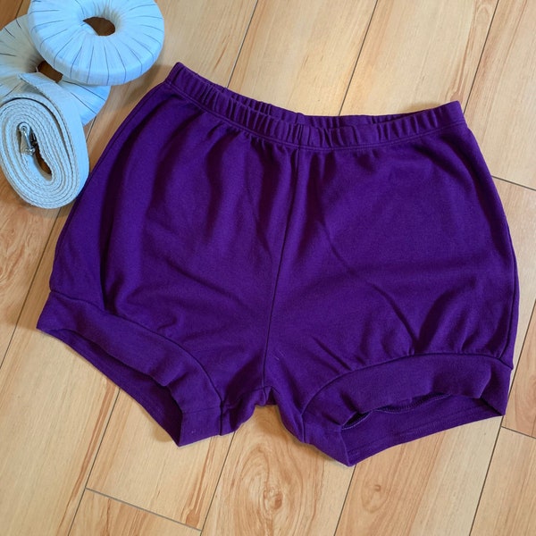 Iyengar Yoga Shorts - Women's + Men's, Pune Style yoga bloomers - Purple Reign