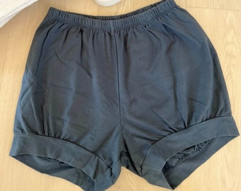 NEW** Organic & Recycled Cotton Iyengar Yoga Shorts - (Women's + Men's) Pune Style yoga bloomers - Slate Grey