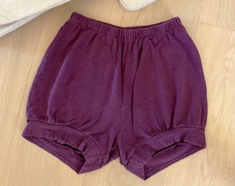 NEW** Hemp/Organic Cotton Iyengar Yoga Shorts - (Women's + Men's) Pune Style yoga bloomers - Plum