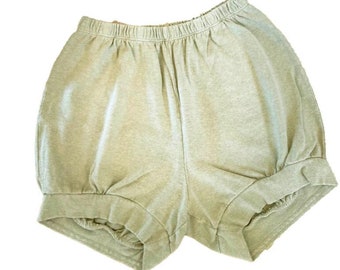 NEW** Hemp/Organic Cotton Iyengar Yoga Shorts - (Women's + Men's) Pune Style yoga bloomers - Sage Green