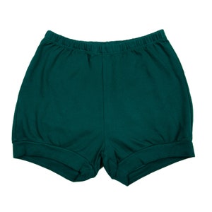 Cotton Iyengar Yoga Shorts - Women&#39;s + Men&#39;s, Pune Style yoga bloomers - Deep Emerald
