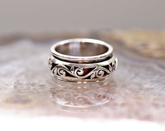 Meditation Ring ~ Spin Ring ~ Zappel Ring ~ Yoga Ring ~ Boho Ring ~ Angst Ring ~ Stress Ring ~ Wunsch Ring ~ Yoga Schmuck ~ Boho Schmuck