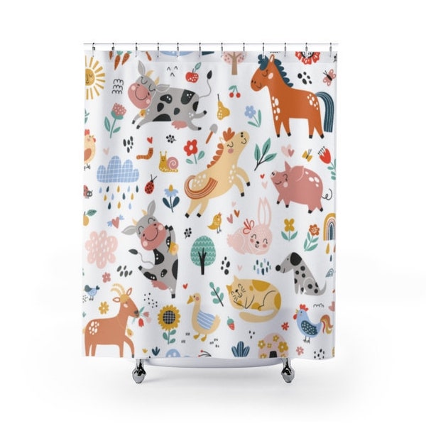 Horse Shower Curtain Etsy