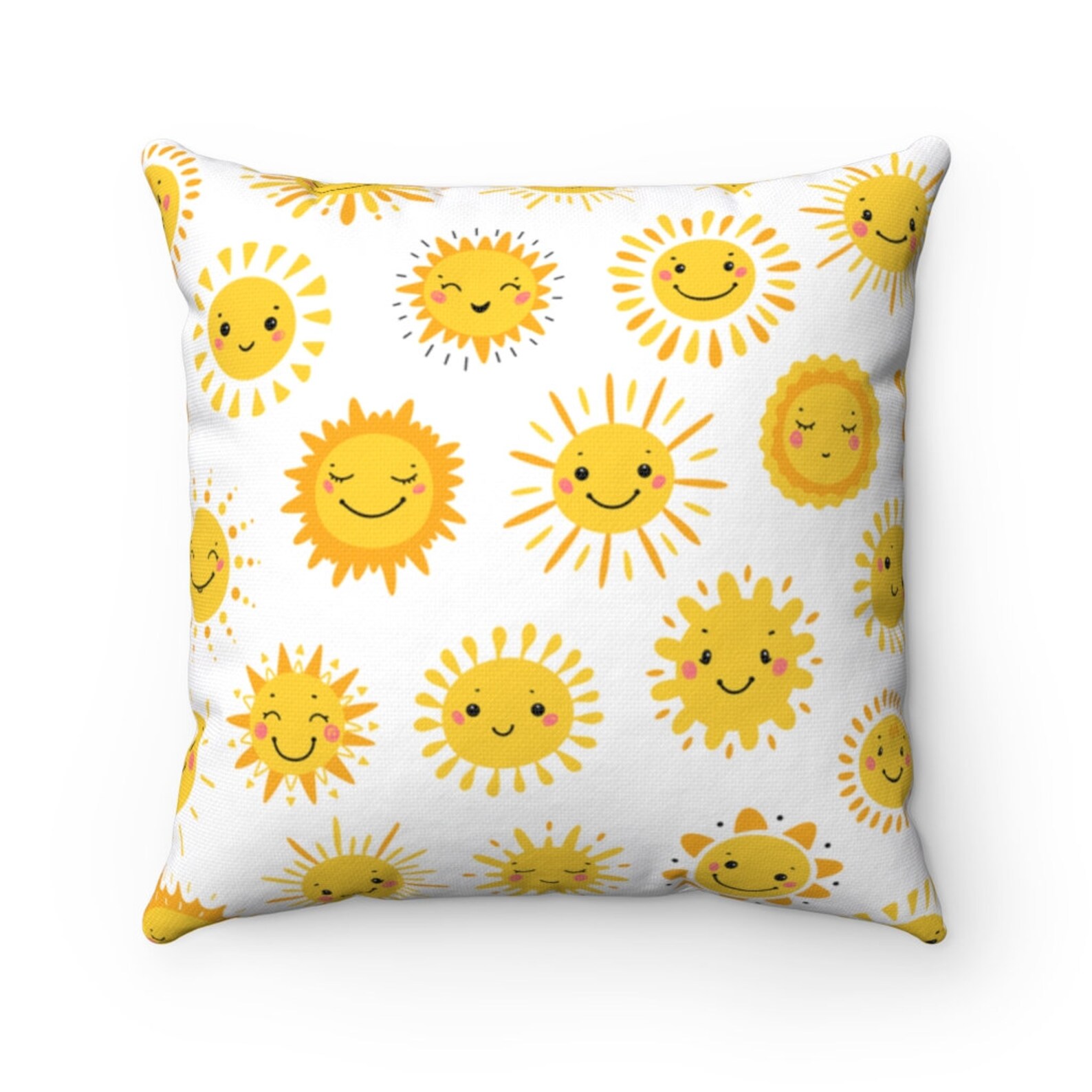Sun Pillow Case Nursery Decor Kids Pillow Cover Baby Shower Etsy