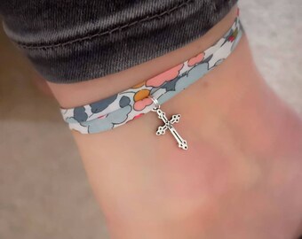 fabric ankle bracelet