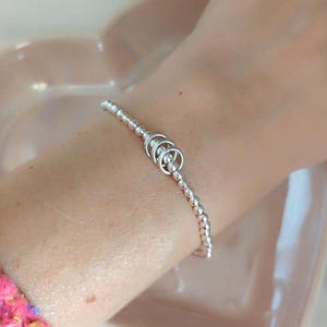 20 | 30 | 40e | 50e | 60e | 70e | Bracelet 80e anniversaire | Cadeau d'anniversaire pour femme | Cadeaux pour elle | Carte de message personnalisée GRATUITE