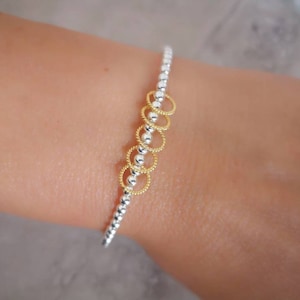 20 | 30 | 40e | 50e | 60e | 70e | Bracelet d'anniversaire en argent sterling des 80 ans | Cadeau d'étape pour femme | Carte-cadeau personnalisée GRATUITE