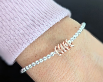 20th | 30th | 40th | 50th | 60th | 70th | 80th | Sterling Silver Birthday Bracelet | Special Birthday Gift | FREE Personalised Message Card
