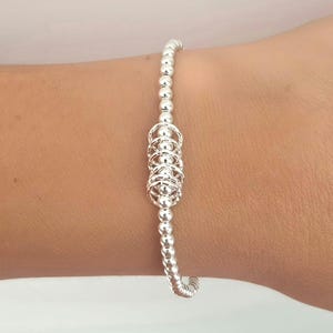 30th, 40th, 50th, 60th, 70th Milestone Birthday Bracelet – Sterling Silver Decade Ring Gift for Women, Mum, Sister