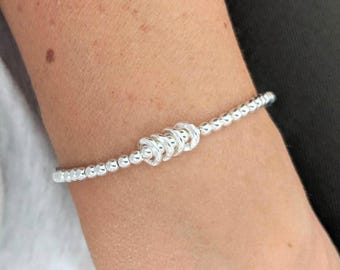 20th,30th,40th,50th,60th,70th,80th and 90th Sterling Silver Bracelet
