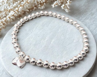 Sterling Silver &#39;Bride To Be&#39; Heart Bracelet: Bridal Shower Gift