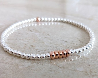 20th | 30th | 40th | 50th | 60th | 70th | 80th Sterling Silver Birthday Bracelet | Special Birthday Gifts | FREE Personalised Message Card