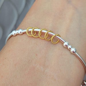 20 | 30 | 40e | 50e | 60e | 70e | Bracelet d'anniversaire en argent sterling des 80 ans | Cadeau pour femme et femme | Carte de message personnalisée GRATUITE