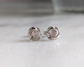 Sterling Silver Swirl Earrings/Necklace | Gift For Mum | FREE Personalised Message Card
