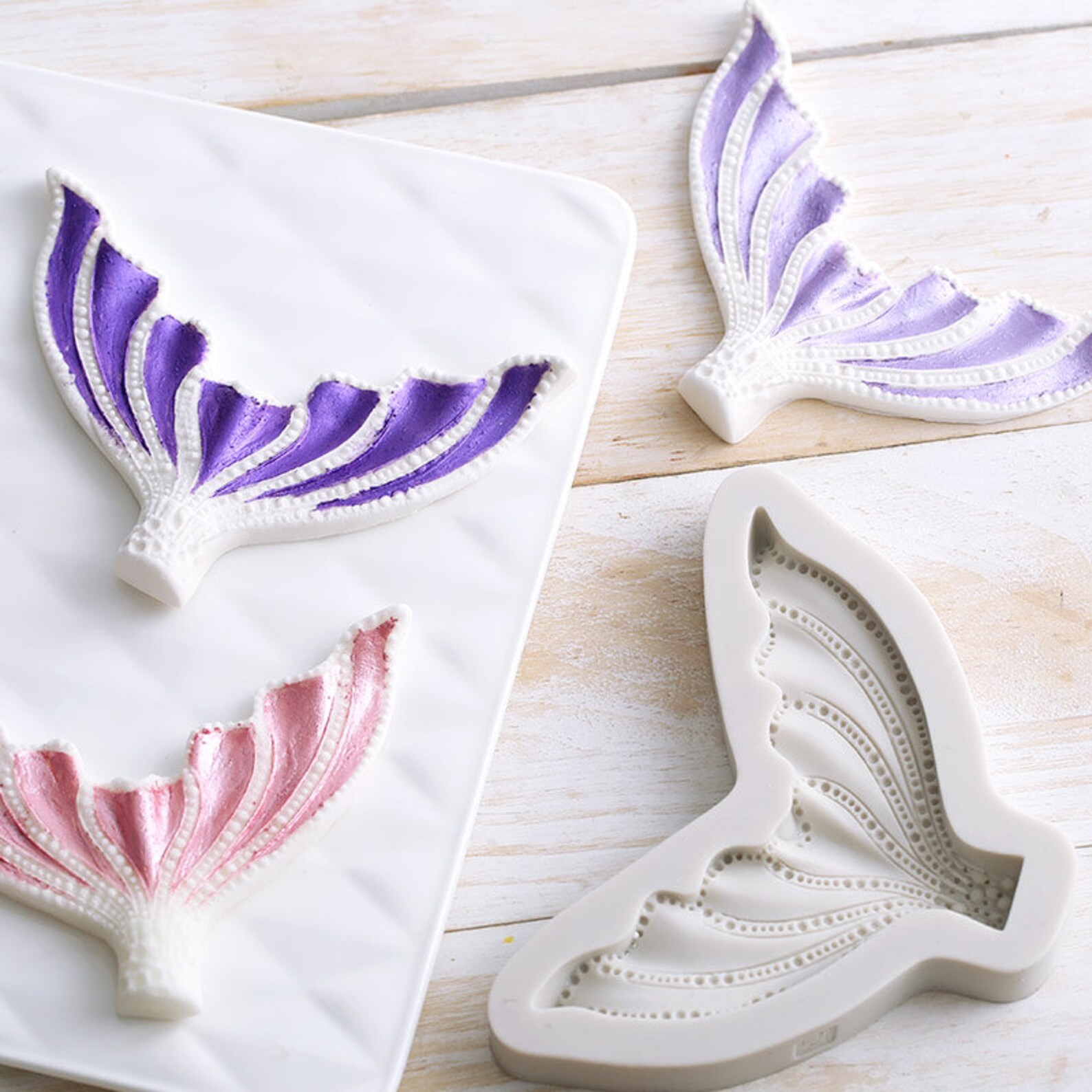 Mermaid Tail Mold Mermaid Mold Silicone Mould Fondant Mold Etsy