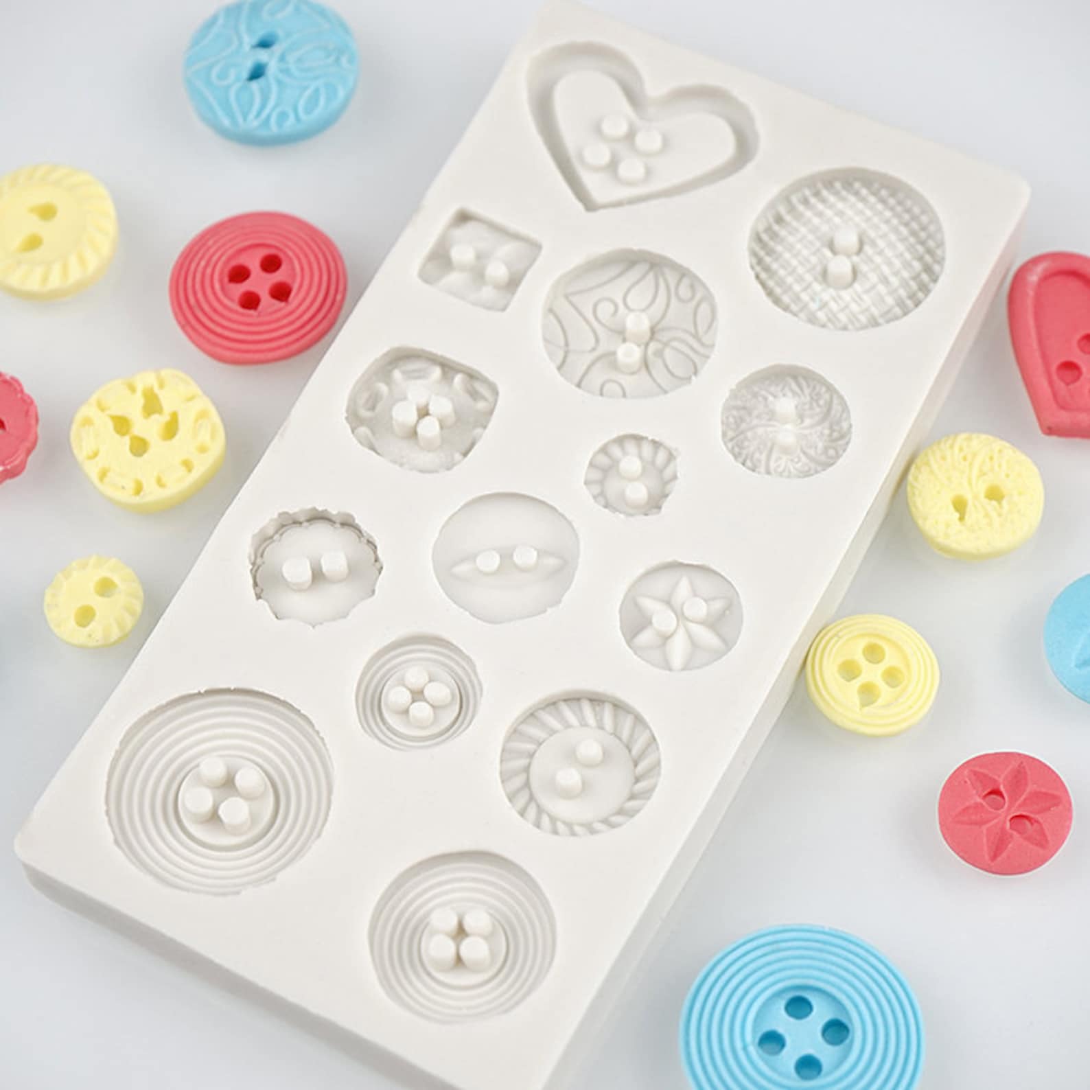 Button Mold Silicone Mould Fondant Mold Chocolate Mould Etsy