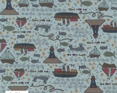 CLEARANCE Ship to Shore 706901-70 Boats by Lynette Anderson Fabric Collection Sold Per Long Quarter Metre Yard (Add 4 in Qty Box)