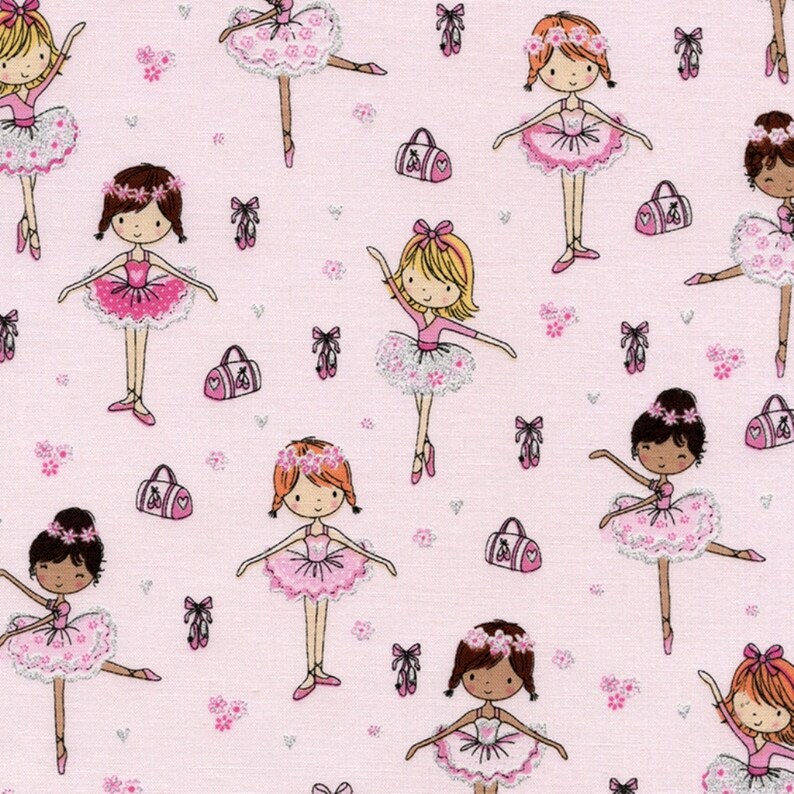 Timeless Treasures Fabric Petal Purrfect Cats Pink HALF METRE