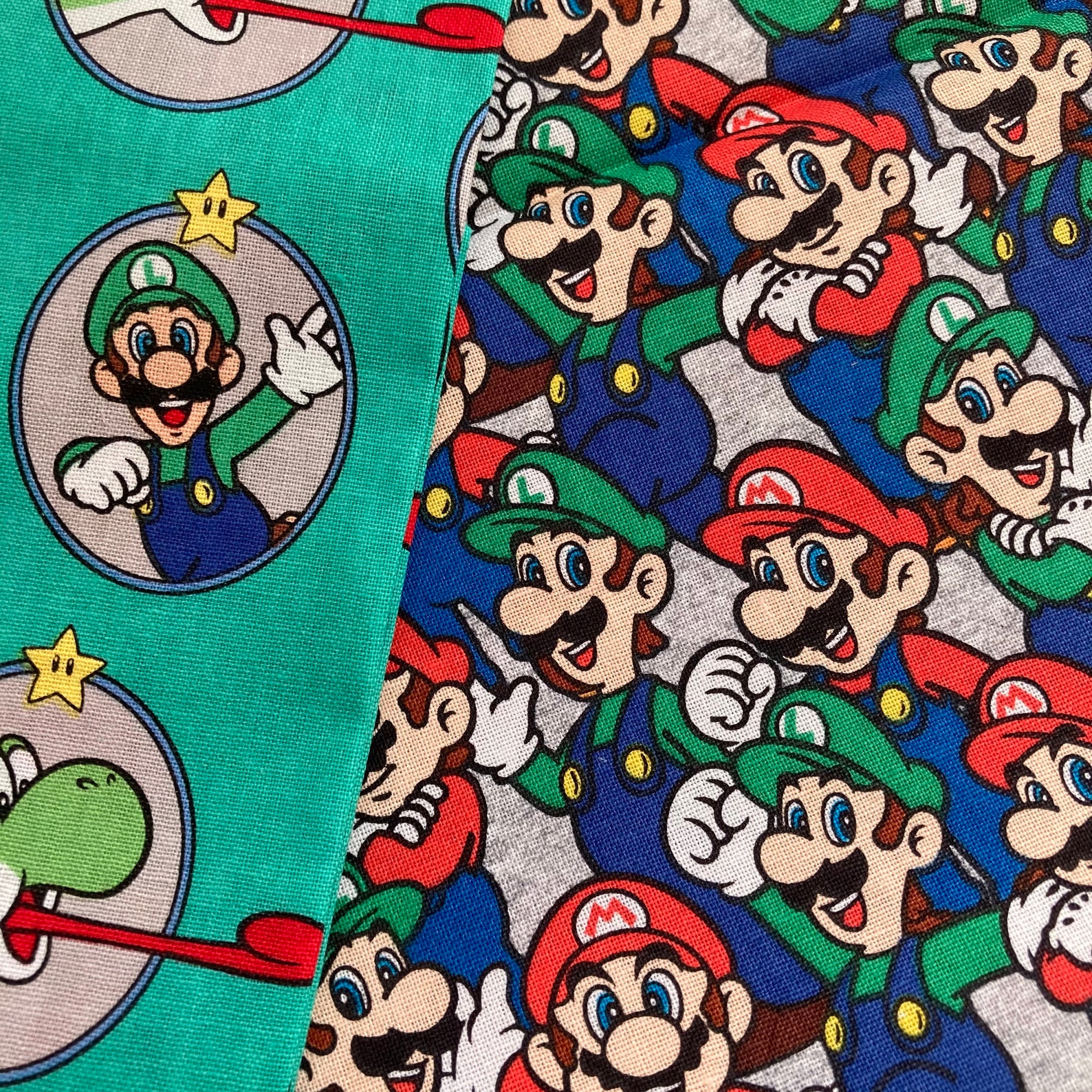 Nintendo Super Mario en tissus de fond gris pour quilting Etsy