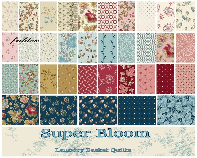 NEW Super Bloom by Laundry Basket Quilts PreCuts Packs Etsy